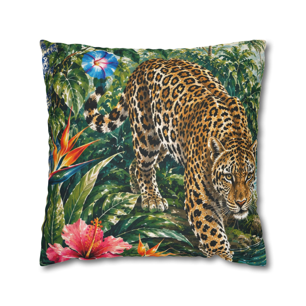 Spun Polyester Square Pillowcase