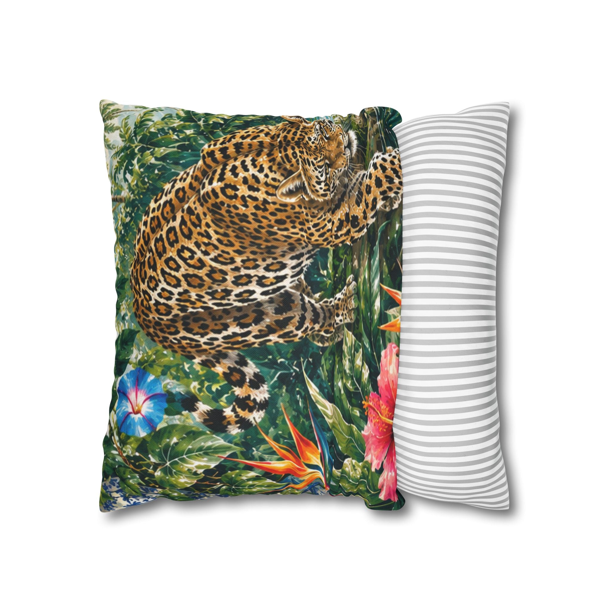 Spun Polyester Square Pillowcase