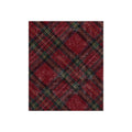 Crushed Velvet Red Plaid Blanket — Cozy Tartan Throw for Christmas & Home Decor