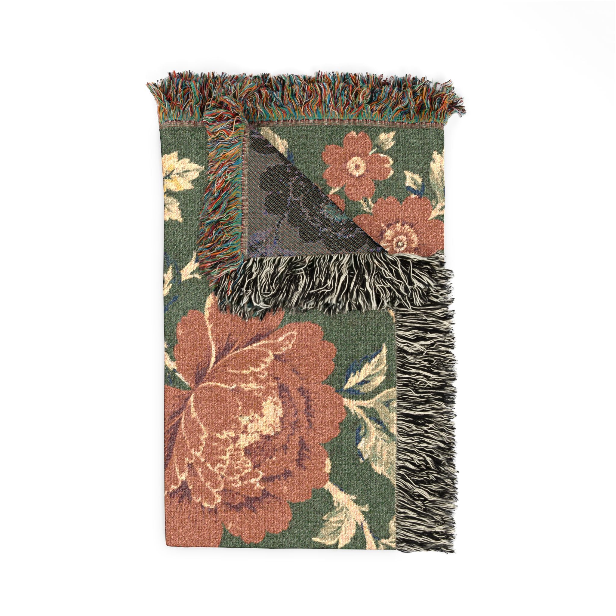 Verdant Chinoiserie Woven Throw