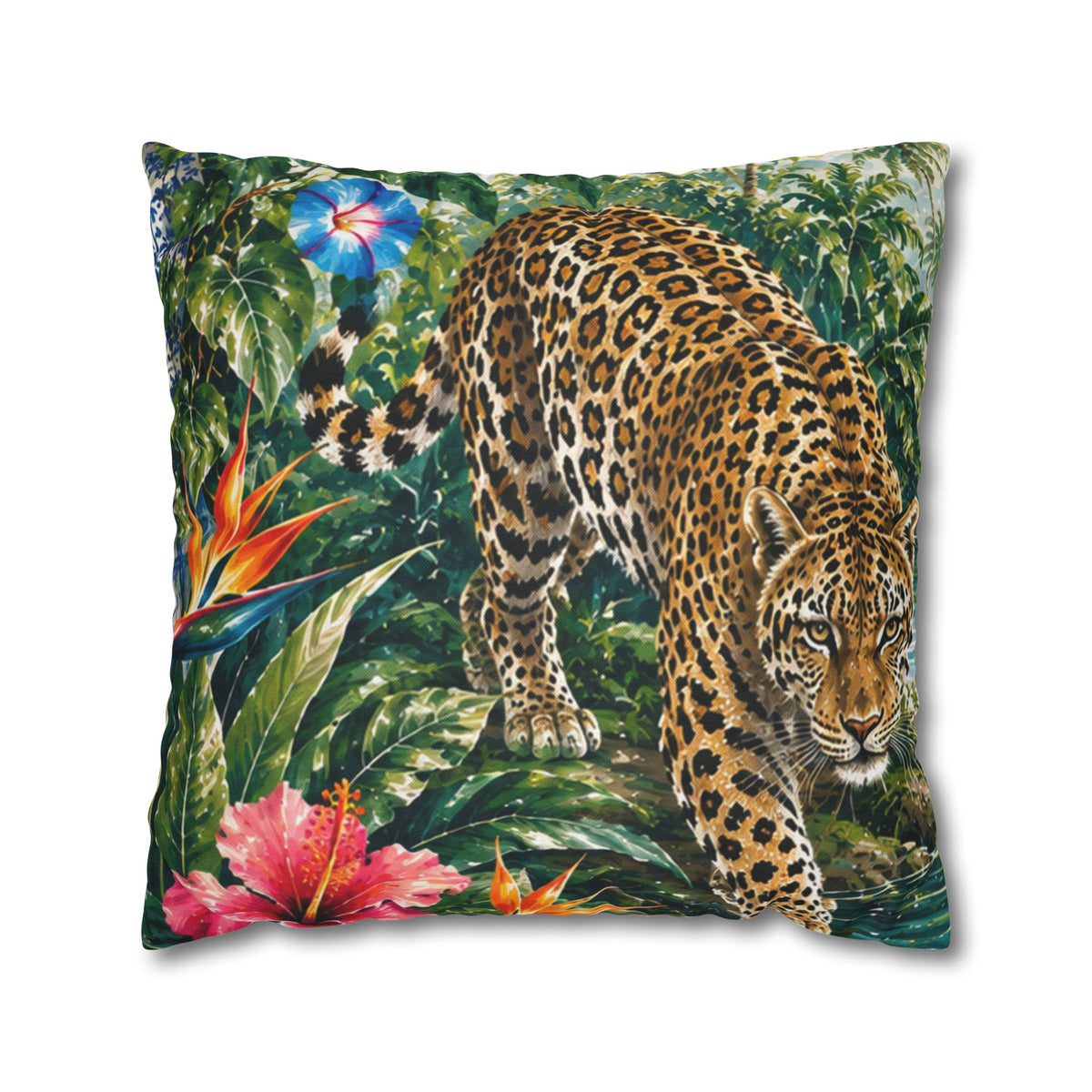 Spun Polyester Square Pillowcase