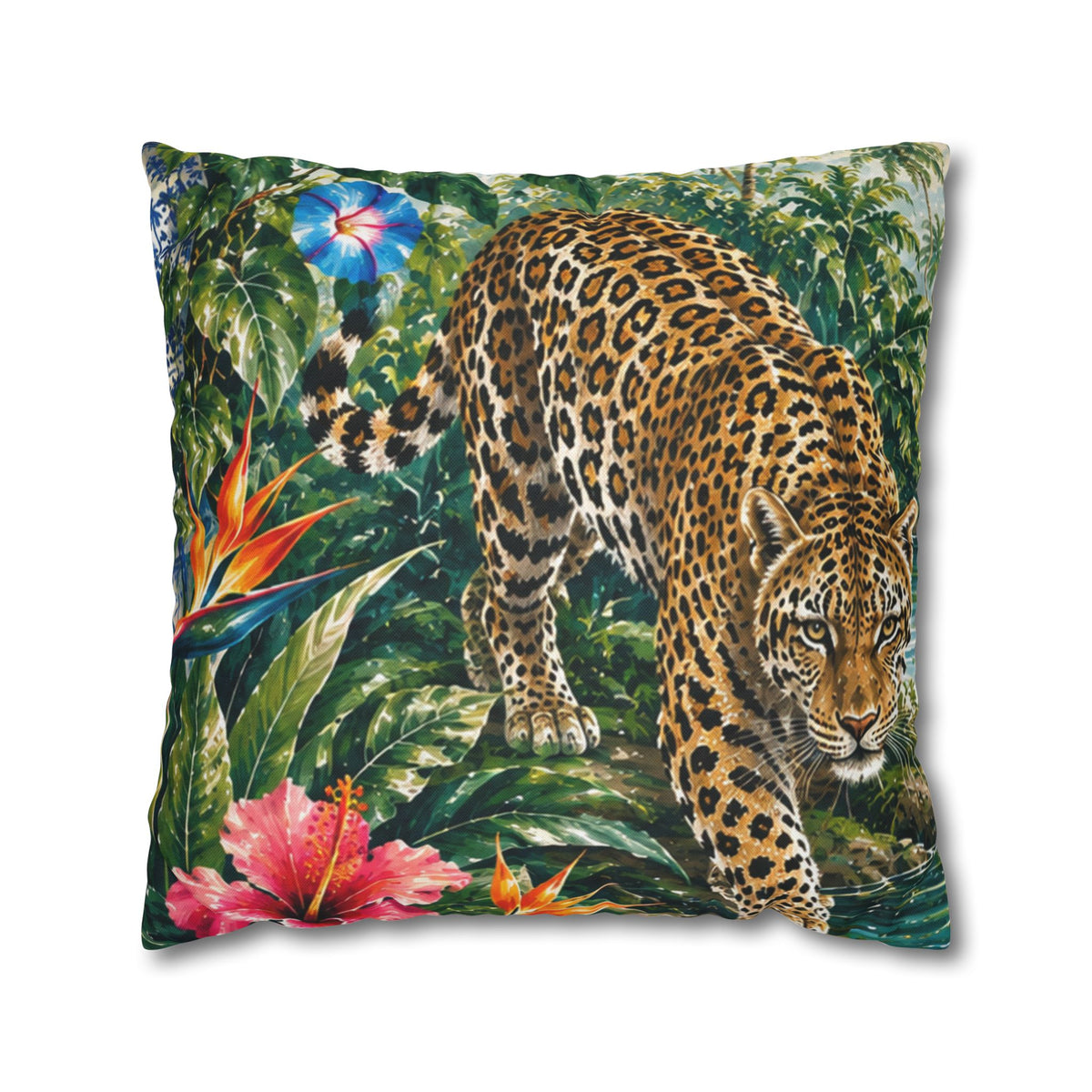 Spun Polyester Square Pillowcase