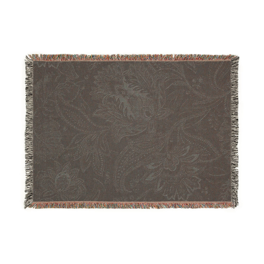 Vintage Paisley Woven Blanket