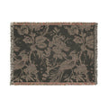 Vintage Blue Toile Woven Throw Blanket