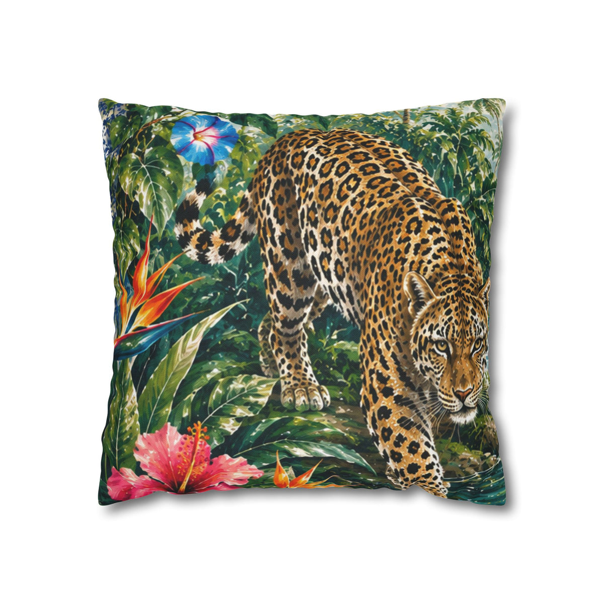 Spun Polyester Square Pillowcase