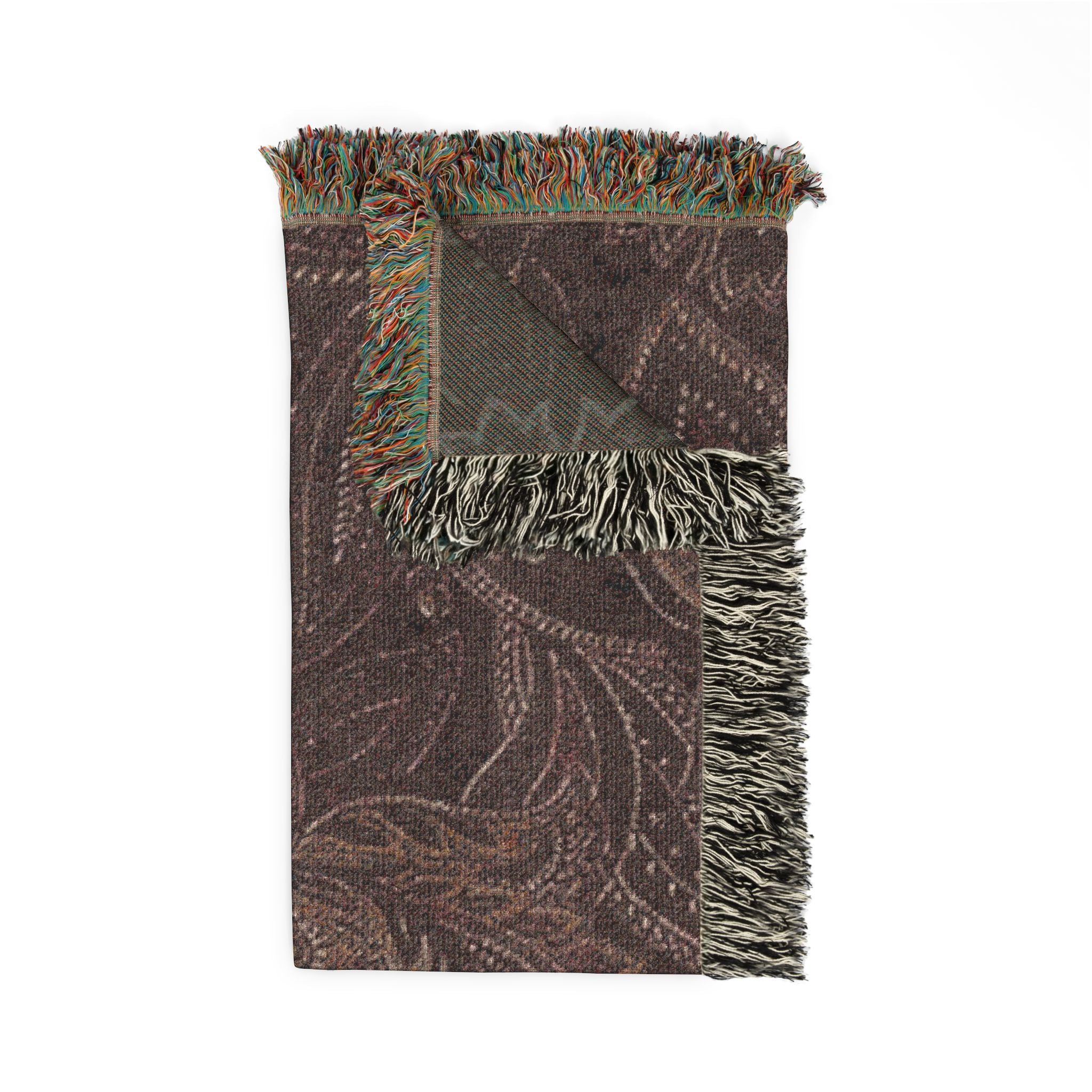 Vintage Paisley Woven Blanket