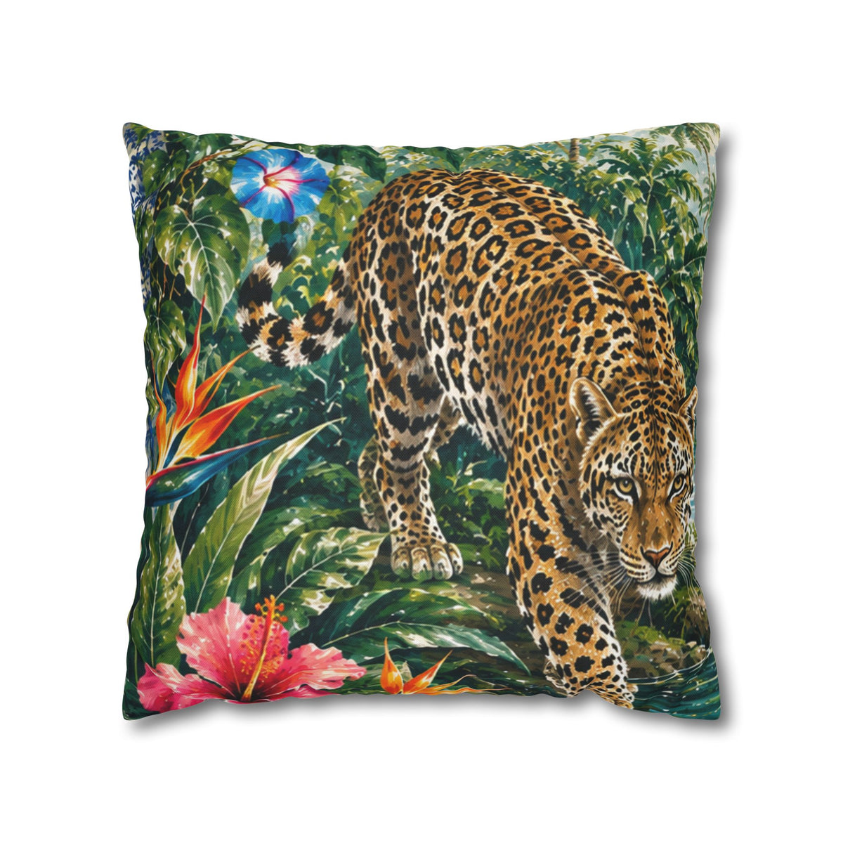 Spun Polyester Square Pillowcase