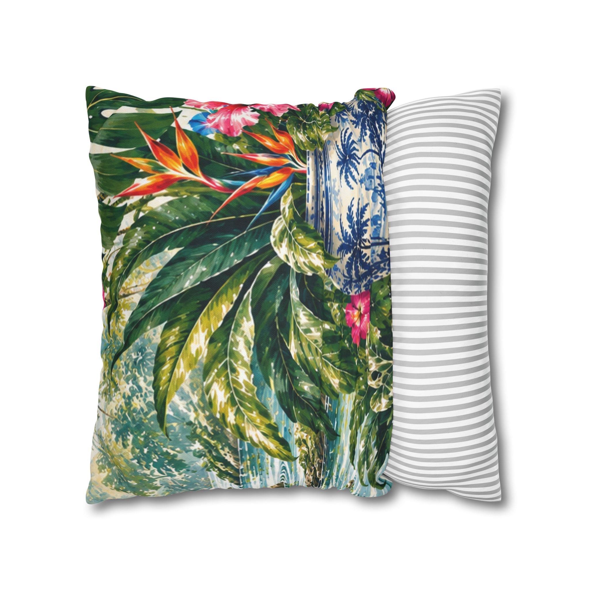 Spun Polyester Square Pillowcase