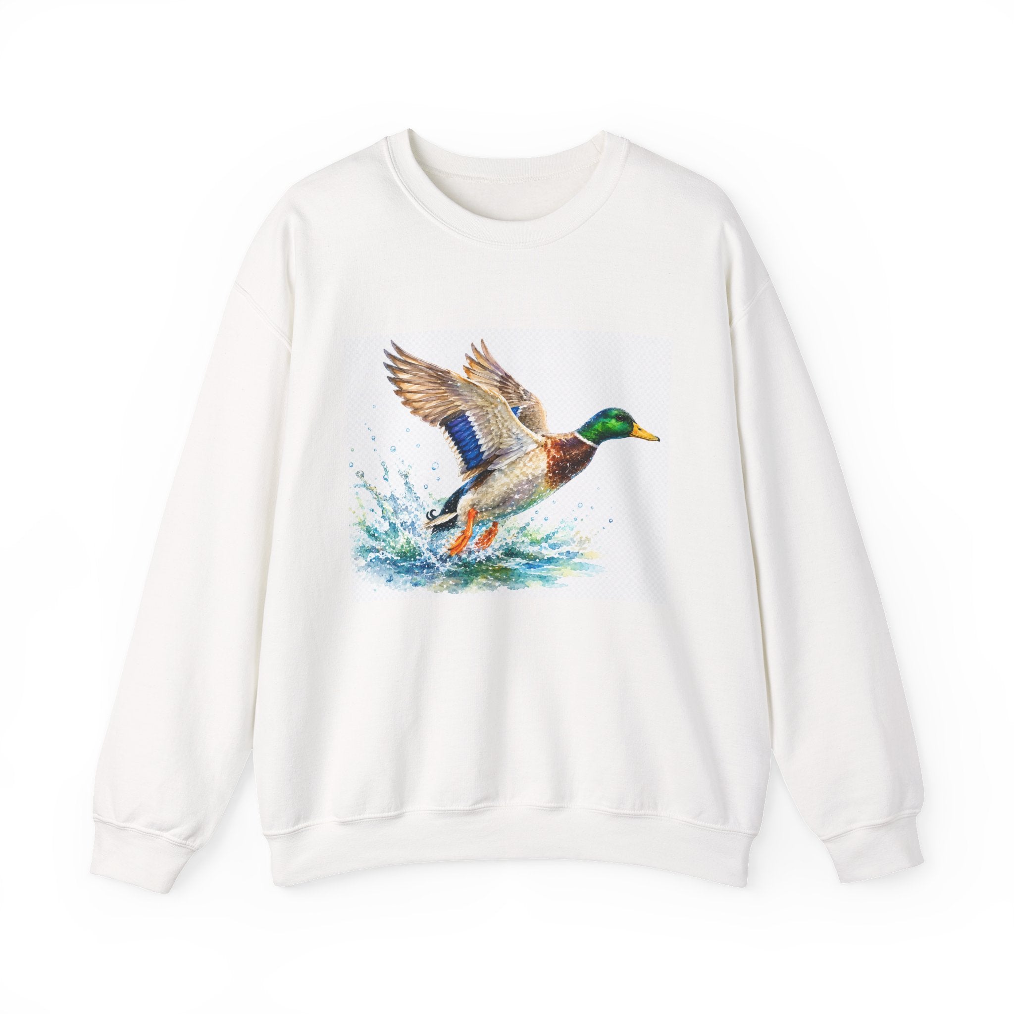 Mallard Duck Splash Crewneck Sweatshirt