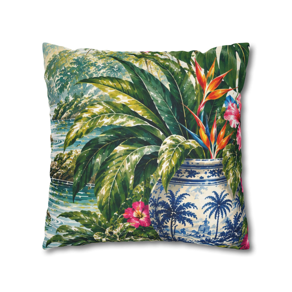 Spun Polyester Square Pillowcase
