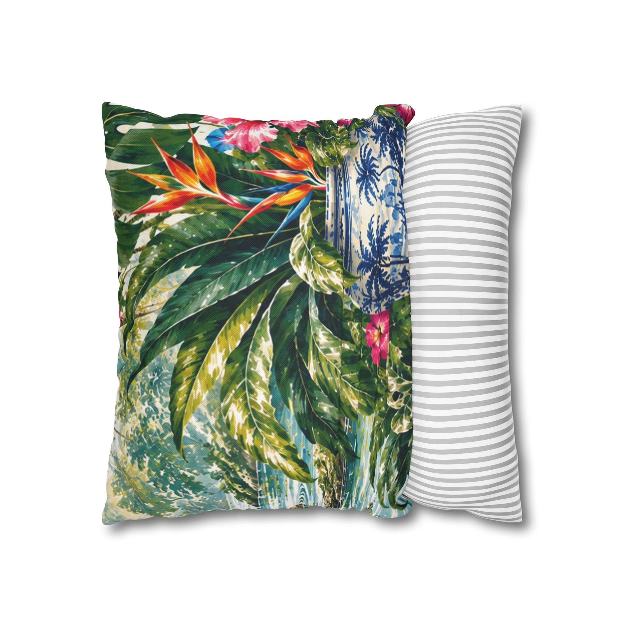 Spun Polyester Square Pillowcase
