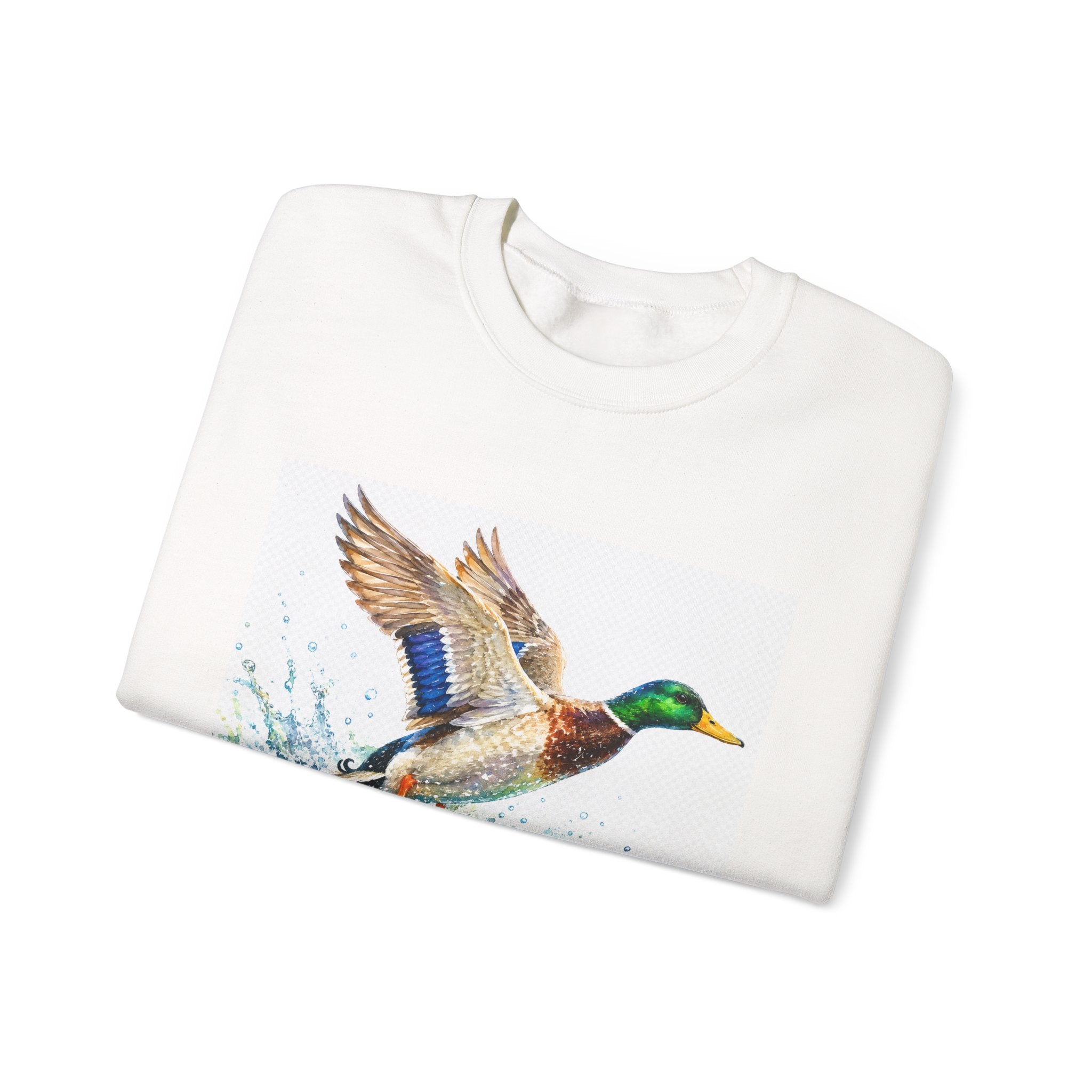 Mallard Duck Splash Crewneck Sweatshirt