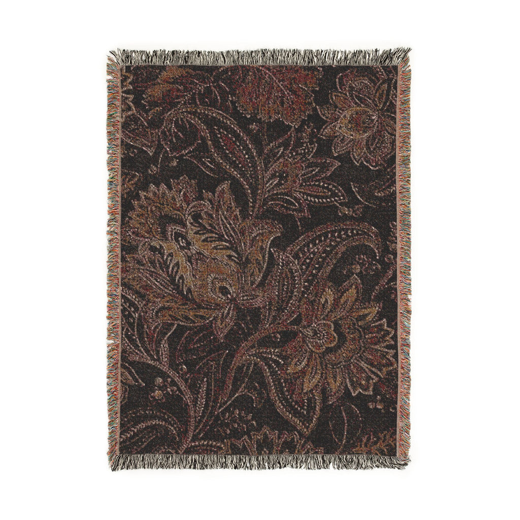 Vintage Paisley Woven Blanket